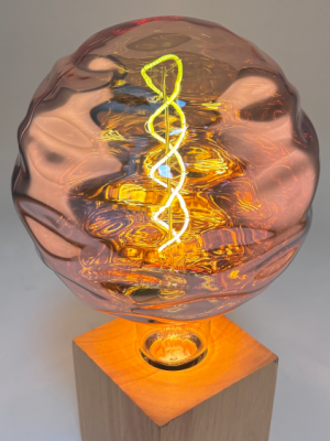 G150 Water Ripple Copper XXXL Glass Bulb