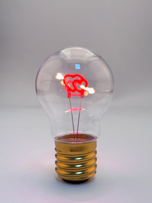 Arrow Pierces Two Hearts-Low Voltage Bulbs