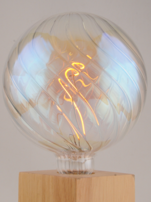 G150 Twisted Colourful XXXL Glass Bulb