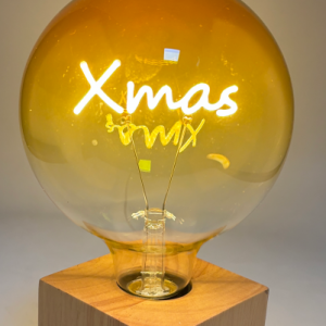 G125 Xmas Letter Gradient Orange XXXL Glass Bulb