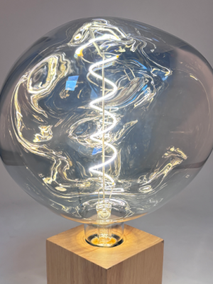 G200 Large Stone Silver XXXL Glass Bulb