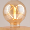 G80 Heart Amber Filament Bulb