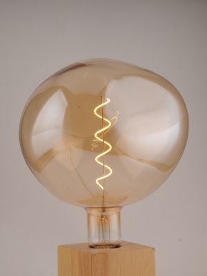 G200 Large Stone Amber Glass Bulb